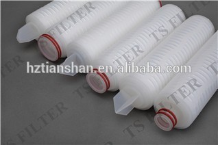 Highly asymmetric polysulfone membrane filter cartridge for DI water prefiltration