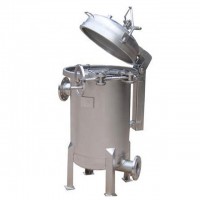 Food Grade Stainless steel industrial water bag filter housing assembly for coconut oil and water filtration