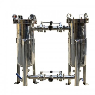 Stainless steel bag sand multi-bag liquid filter housing for water treatment Sediment like mud and soil removal