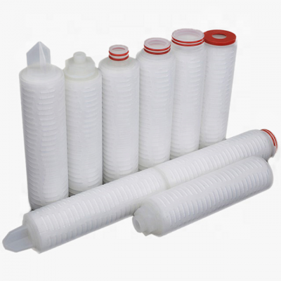 10 inch 0.2 micro professional food grade PP pleated membrane filter palm oil filter for for oil particles removal